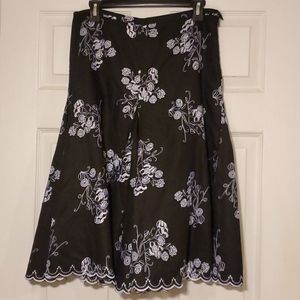 Grace Dane Lewis floral printed, pleated skirt